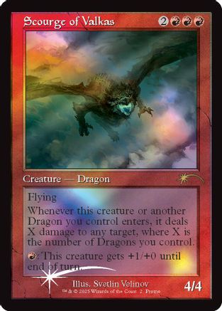 Scourge of Valkas (Retro Frame) (MFP-002)  Foil - Secret Lair Drop Series