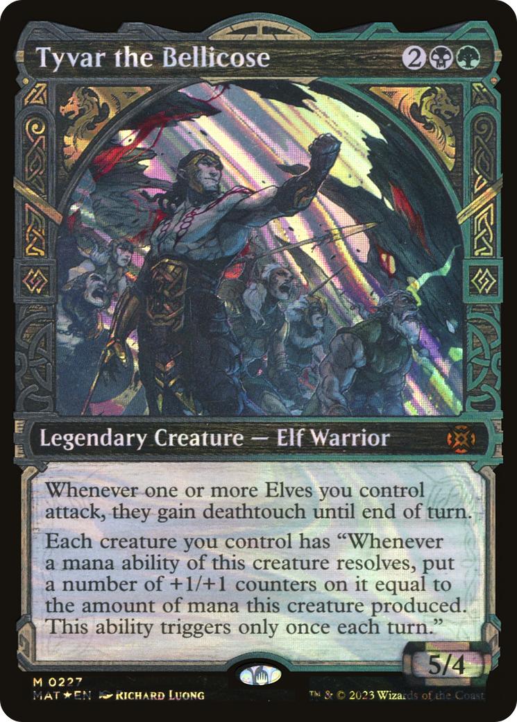 Tyvar the Bellicose (Halo Foil) (MAT-227)  Foil - March of the Machine: The Aftermath: (Showcase)