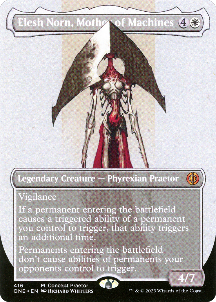 Elesh Norn, Mother of Machines (Concept Praetor) (ONE-416)  Foil - Phyrexia: All Will Be One (Borderless)