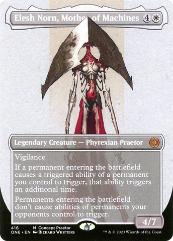 Elesh Norn, Mother of Machines (Concept Praetor) (ONE-416)  Foil - Phyrexia: All Will Be One (Borderless)
