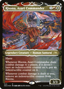 Risona, Asari Commander (NEO-425)  Etched Foil - Kamigawa: Neon Dynasty: (Showcase)