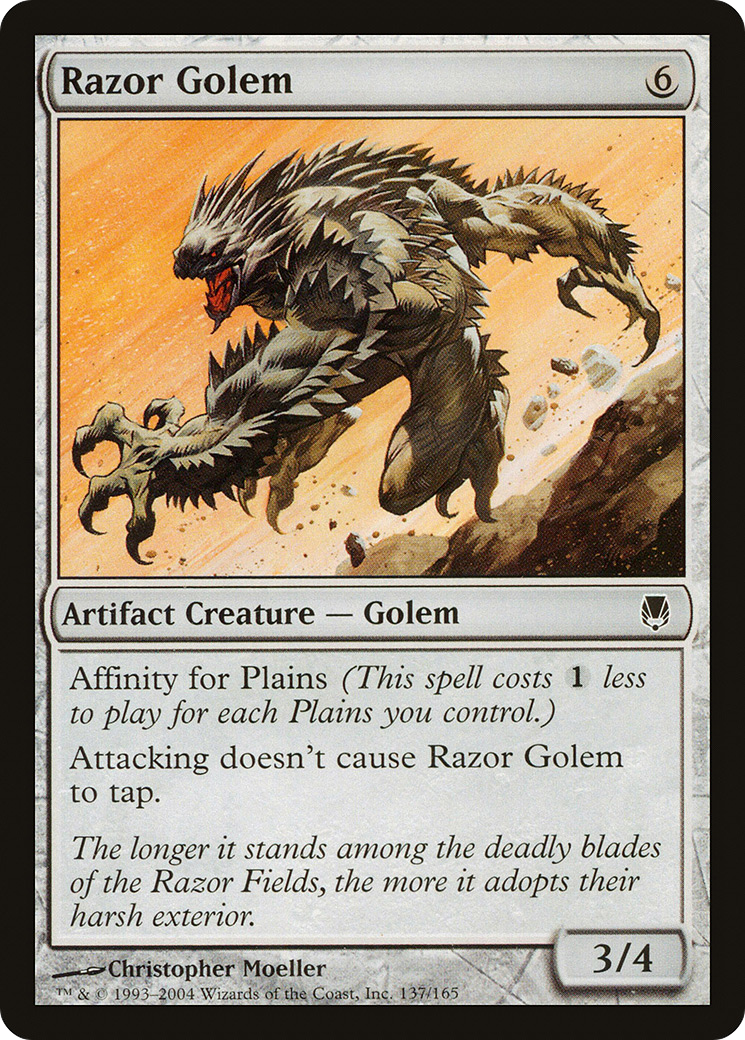 Razor Golem (DST-137)  - Darksteel