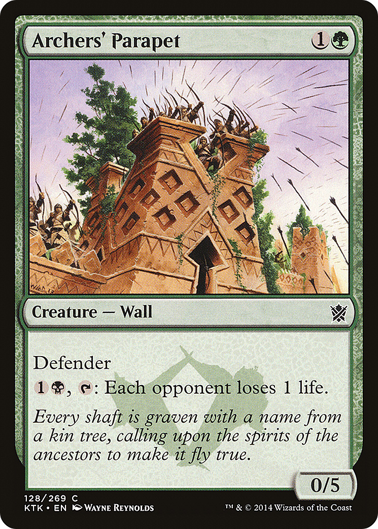 Archers' Parapet (KTK-128)  Foil - Khans of Tarkir