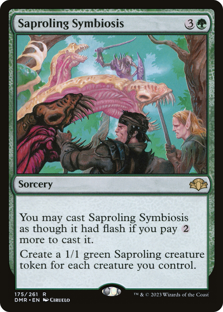 Saproling Symbiosis (DMR-175)  Foil - Dominaria Remastered