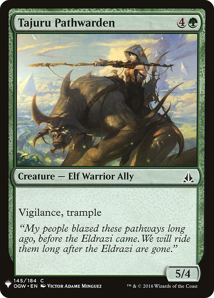 Tajuru Pathwarden (LIST-145)  - The List