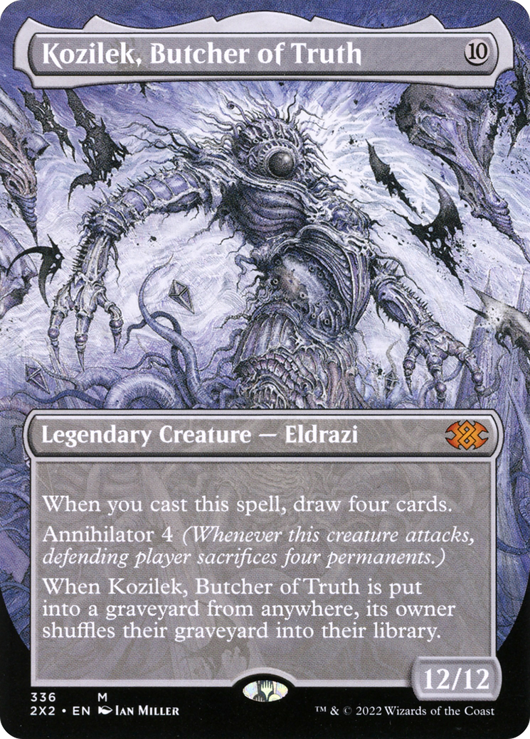 Kozilek, Butcher of Truth (Borderless) (2X2-336)  Foil - Double Masters 2022