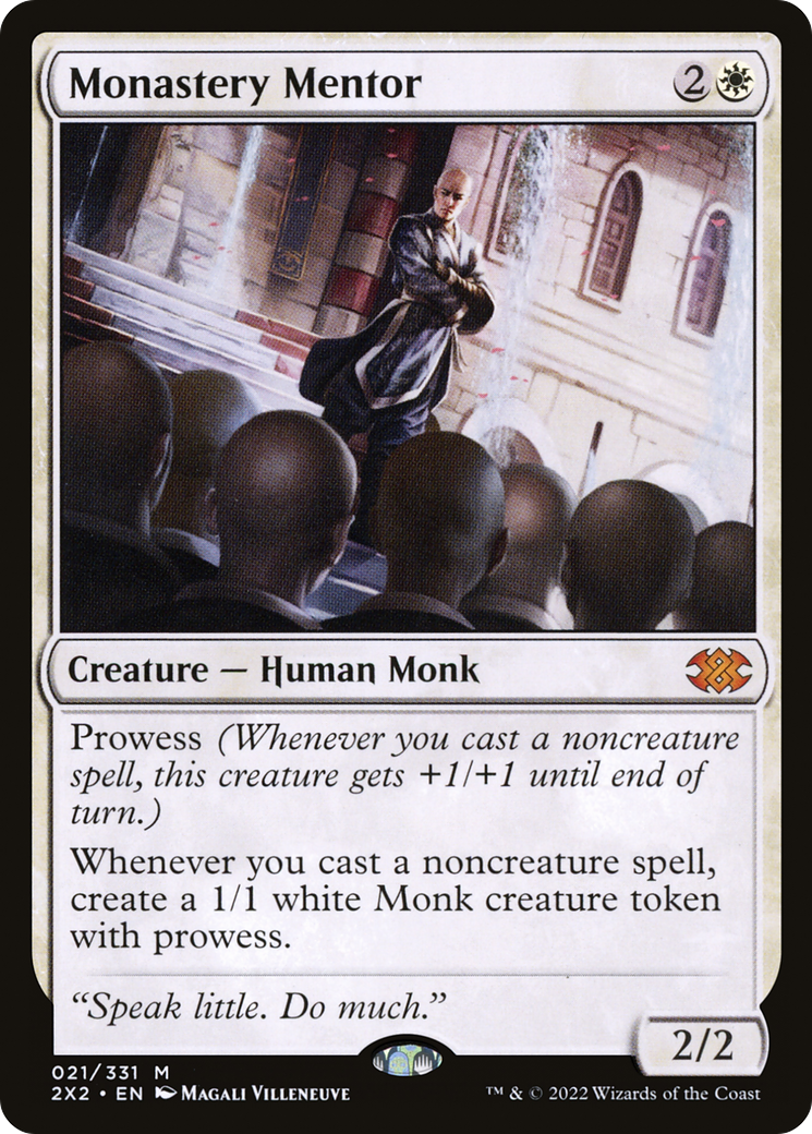 Monastery Mentor (2X2-021)  Foil - Double Masters 2022