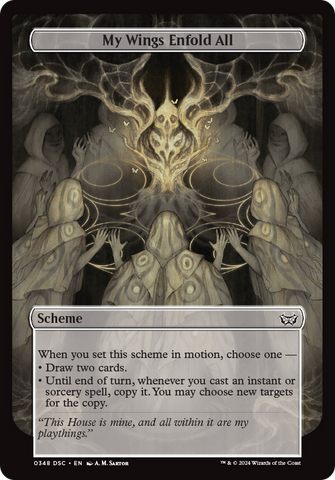 My Wings Enfold All (Full Art) (A:DSC-348)  - Duskmourn: House of Horror Commander