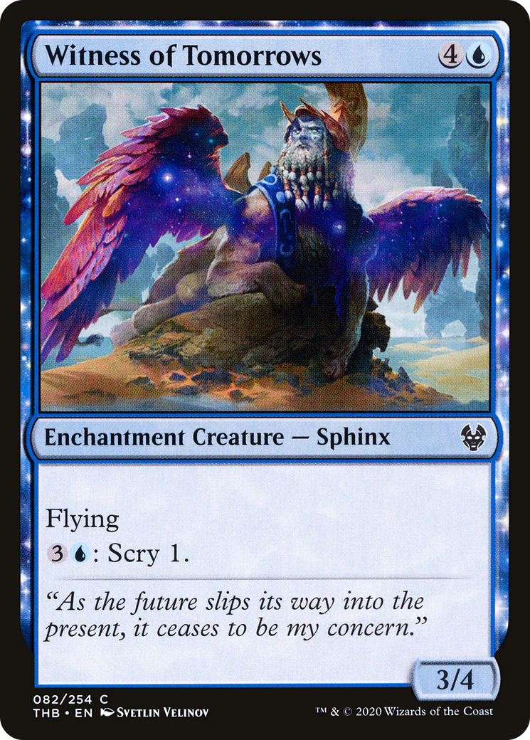 Witness of Tomorrows (THB-082)  Foil - Theros Beyond Death: (enchantment)