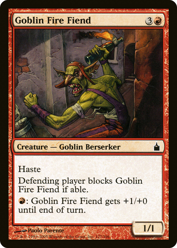 Goblin Fire Fiend (RAV-127)  Foil - Ravnica: City of Guilds