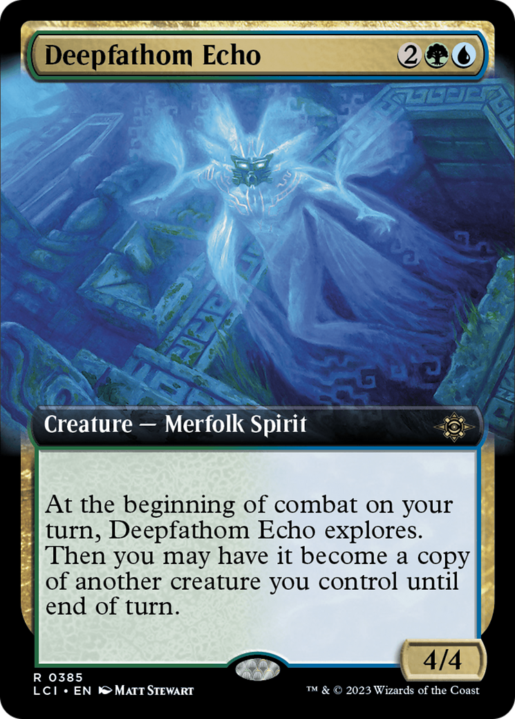 Deepfathom Echo (Extended Art) (LCI-385)  Foil - The Lost Caverns of Ixalan: (Extended Art)
