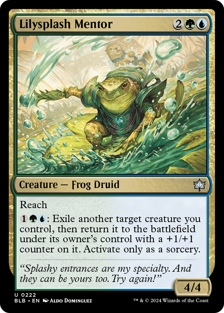 Lilysplash Mentor (BLB-222)  - Bloomburrow