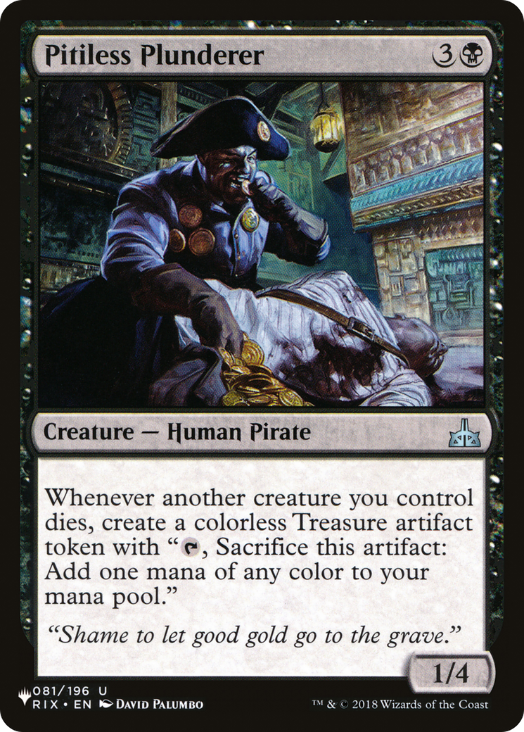 Pitiless Plunderer (LIST-081/196)  - The List