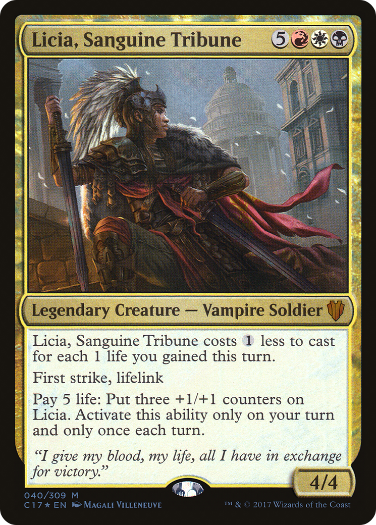 Licia, Sanguine Tribune (C17-040)  Foil - Commander 2017
