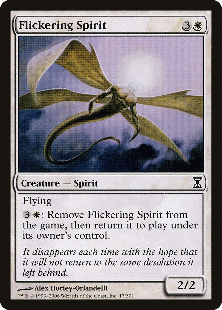 Flickering Spirit (TSP-017) - Time Spiral Foil
