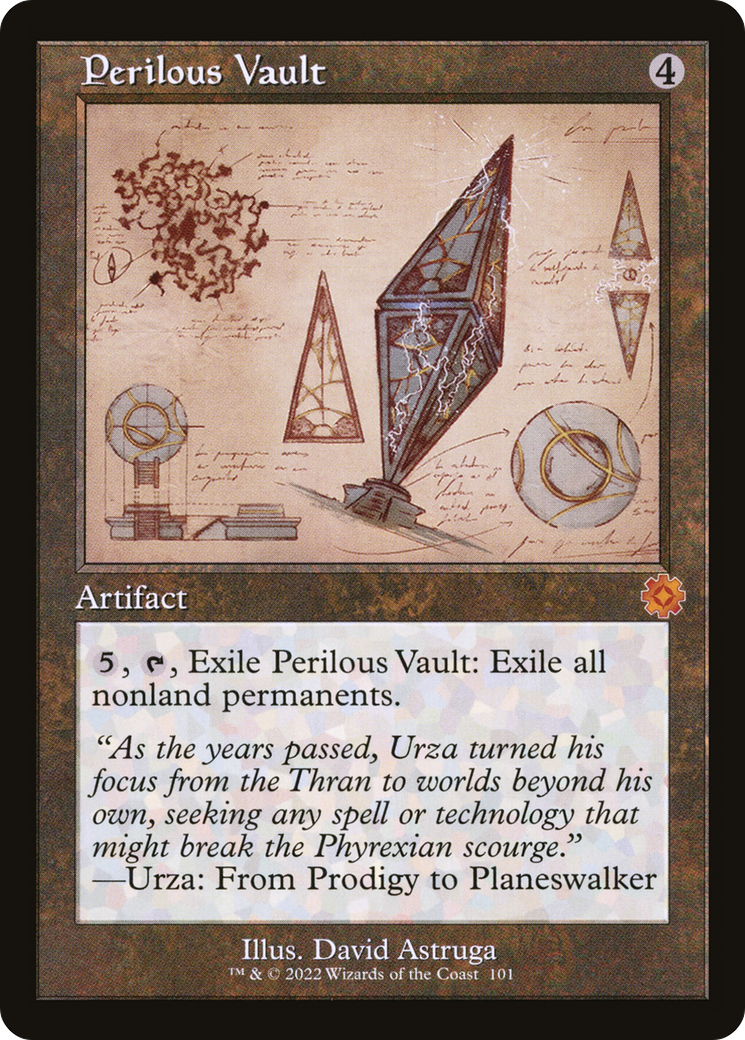Perilous Vault (Schematic) (BRR-101)  Foil - The Brothers' War Retro Artifacts