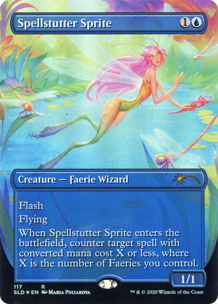 Spellstutter Sprite (SLD-117)  Foil - Secret Lair Drop (Borderless)
