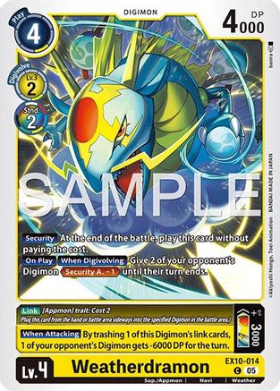 Weatherdramon [EX10-014] [Sinister Order]