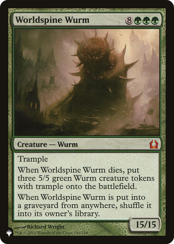 Worldspine Wurm (LIST-RTR-140) - The List