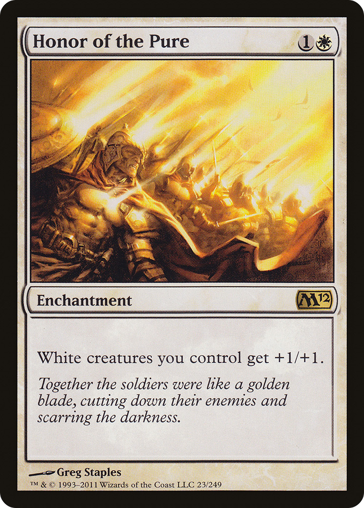 Honor of the Pure (M12-023)  Foil - Magic 2012
