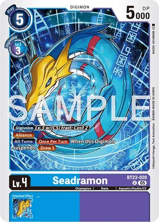 Seadramon [BT23-020] [Hackers' Slumber]