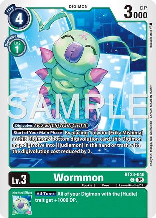 Wormmon (BT23-040) - Hackers' Slumber