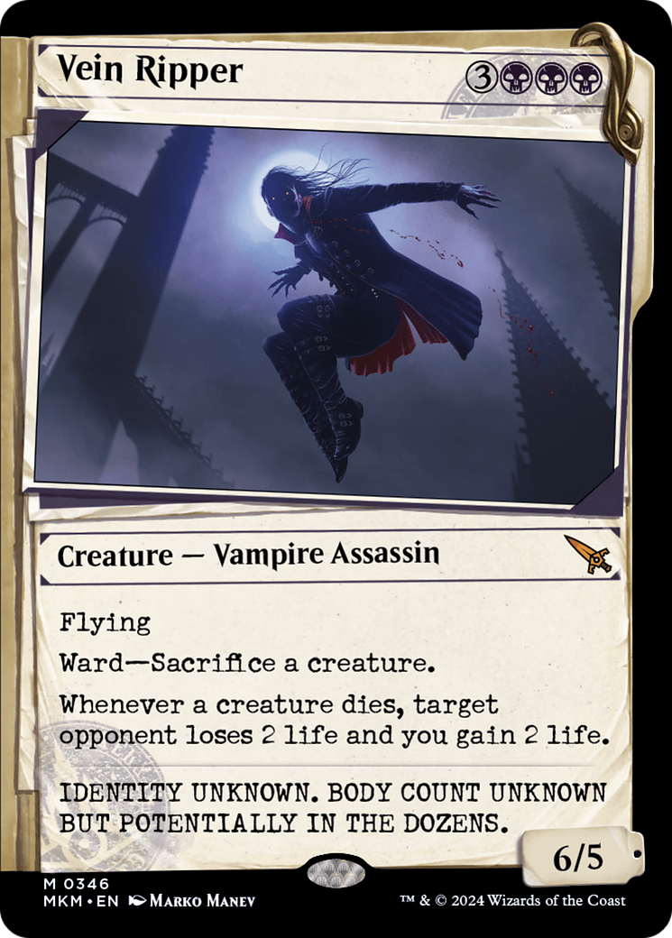 Vein Ripper (Showcase) (MKM-346)  Foil - Murders at Karlov Manor: (Showcase)