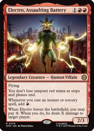 Electro, Assaulting Battery (SPM-076)  Foil - Marvel's Spider-Man