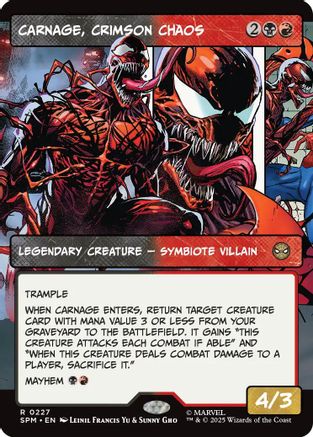 Carnage, Crimson Chaos (Borderless) (SPM-227)  - Marvel's Spider-Man