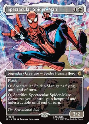 Spectacular Spider-Man (0239) (Borderless) (Textured Foil) (SPM-239)  Foil - Marvel's Spider-Man