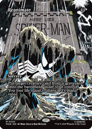 Reanimate (Borderless) (MAR-020)  Foil - Marvel's Spider-Man: Eternal-Legal