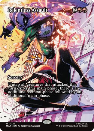 Relentless Assault (Borderless) (MAR-025) - Marvel's Spider-Man: Eternal-Legal
