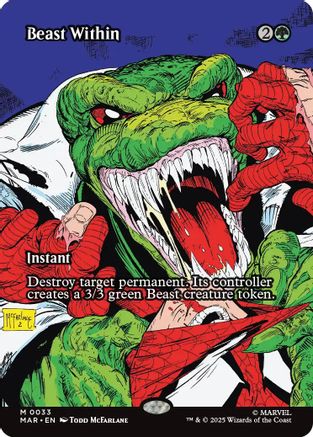 Beast Within (Borderless) (MAR-033) - Marvel's Spider-Man: Eternal-Legal