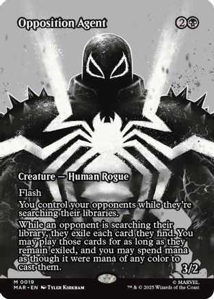 Opposition Agent (Borderless) (MAR-019)  Foil - Marvel's Spider-Man: Eternal-Legal