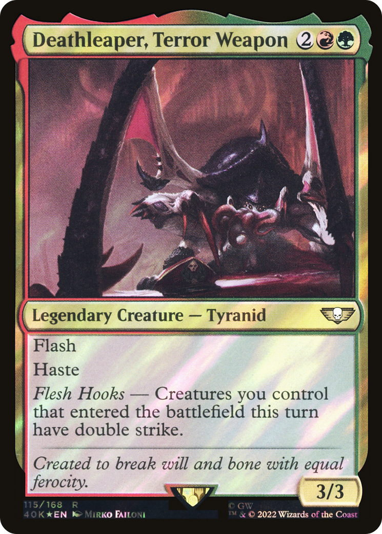 Deathleaper, Terror Weapon (Surge Foil) (40K-115)  Foil - Warhammer 40,000 Commander