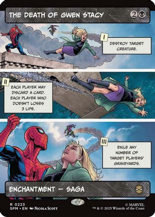 The Death of Gwen Stacy (Borderless) (SPM-223)  Foil - Marvel's Spider-Man
