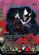 Savage Beating (Borderless) (MAR-026)  Foil - Marvel's Spider-Man: Eternal-Legal