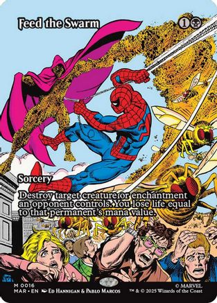 Feed the Swarm (Borderless) (MAR-016) - Marvel Eternal-Legal
