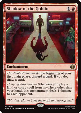 Shadow of the Goblin (SPM-087) - Marvel's Spider-Man Foil