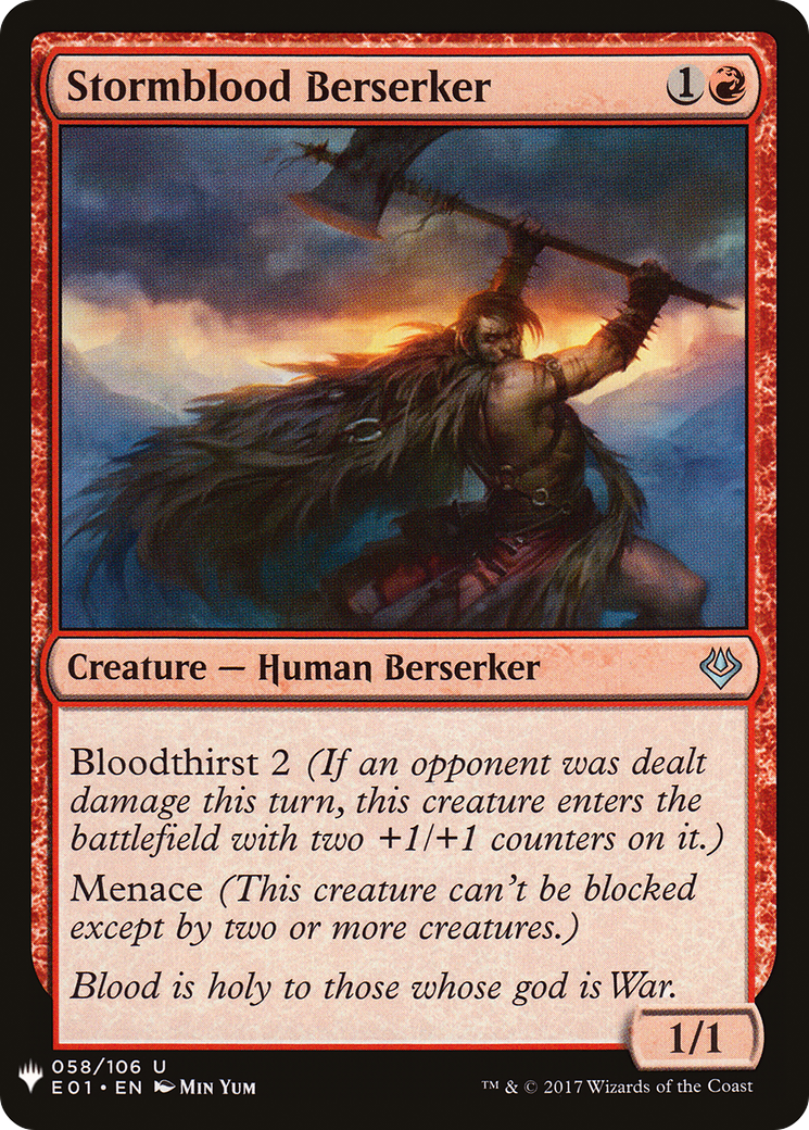 Stormblood Berserker (LIST-E01-58)  - The List