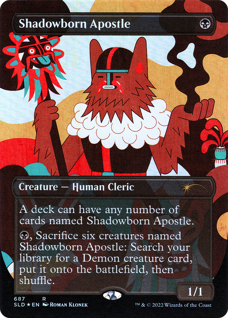 Shadowborn Apostle (687) (SLD-687)  Foil - Secret Lair Drop (Borderless)