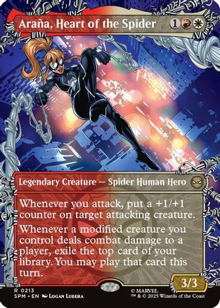Arana, Heart of the Spider (Borderless) (SPM-213) - Marvel's Spider-Man Foil