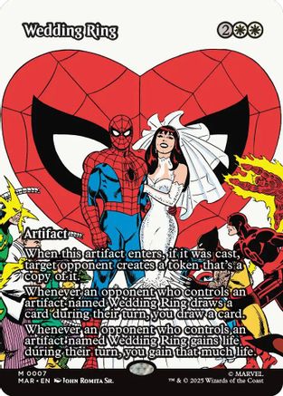 Wedding Ring (Borderless) (MAR-007)  Foil - Marvel's Spider-Man: Eternal-Legal