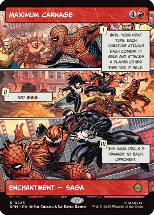 Maximum Carnage (Borderless) (SPM-225)  Foil - Marvel's Spider-Man