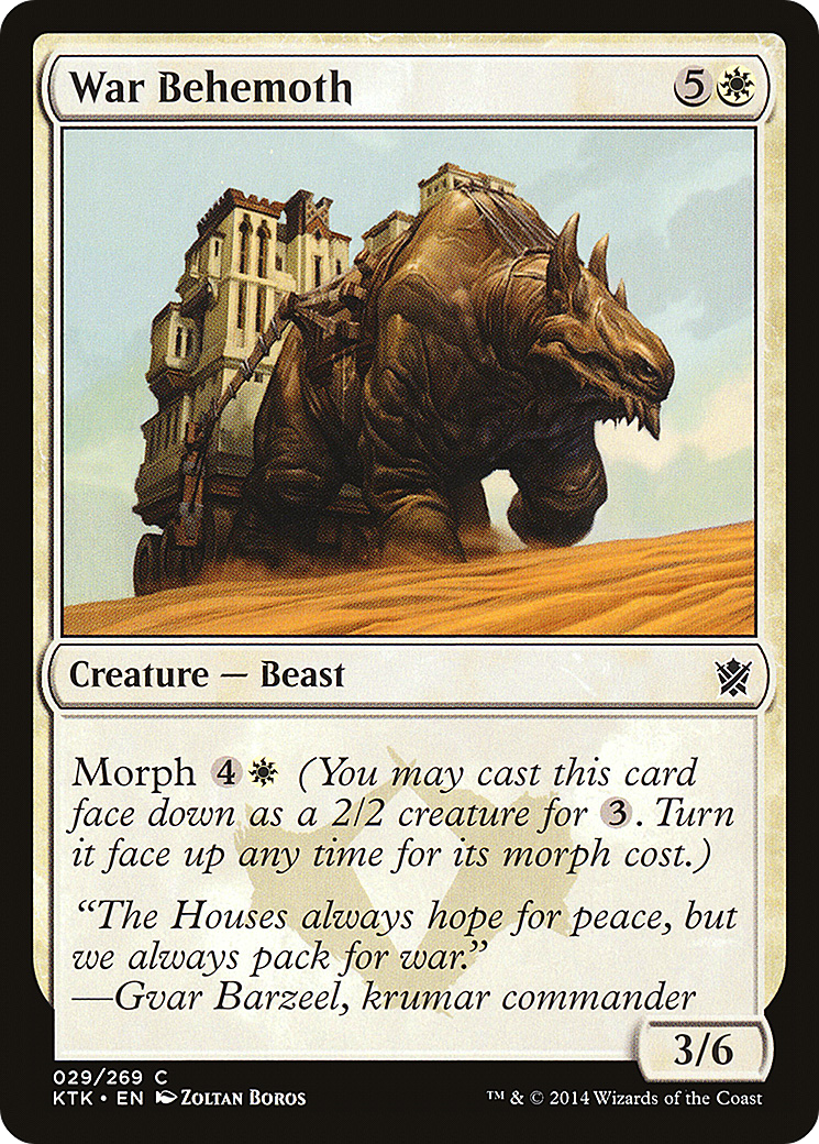 War Behemoth (KTK-029)  Foil - Khans of Tarkir