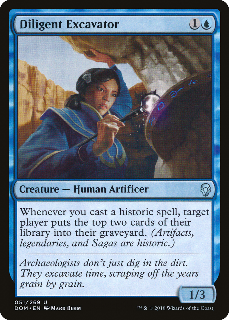 Diligent Excavator (DOM-051)  - Dominaria