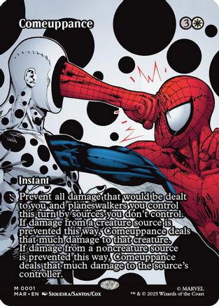 Comeuppance (Borderless) (MAR-001) Foil - Marvel's Spider-Man: Eternal-Legal