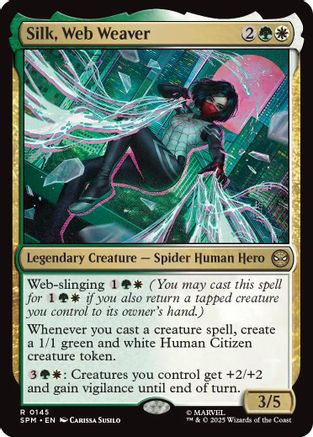 Silk, Web Weaver (SPM-145) - Marvel's Spider-Man Foil