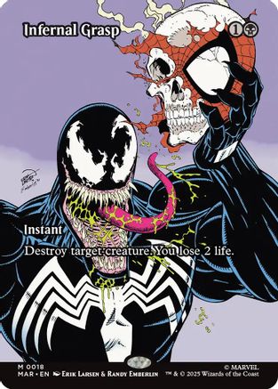 Infernal Grasp (Borderless) (MAR-018) - Marvel Eternal-Legal