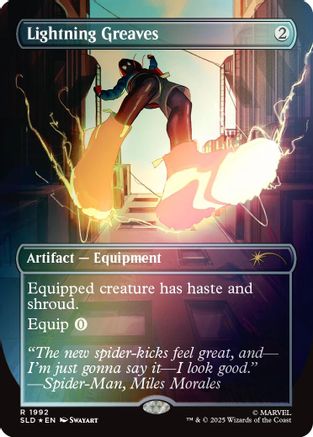 Lightning Greaves (1992) (Rainbow Foil) (SLD-1992)  Foil - Secret Lair Drop Series